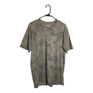 Eddie Bauer Men’s LT Green Tropical Leaf Print T-Shirt
